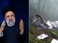 Er werden geen overlevenden gevonden in het helikopterwrak, zo berichtten staatsmedia in Iran. Ook Iraans president Ebrahim Raisi (links) is omgekomen bij het ongeluk.