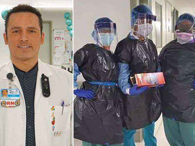 Verpleger (48) bezwijkt aan coronavirus in ziekenhuis New York waar medewerkers vuilniszakken moeten dragen als bescherming