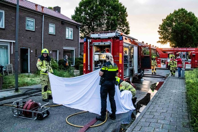 Aan de Dr. Kuyperstraat in Dieren heeft zaterdagmorgen een flinke woningbrand gewoed. Vier honden overleden door de brand.