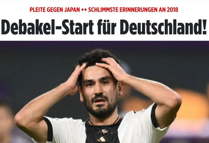 Debacle van een start voor Duitsland.