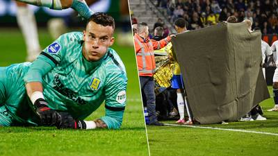 “We zijn enorm geschrokken”: RKC-doelman Vaessen bij kennis naar ziekenhuis gebracht, keeper was bewusteloos na botsing met Ajax-spits