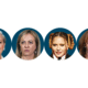 De mensen: Emma Thompson, Giorgia Meloni, Madonna en J.K. Rowling