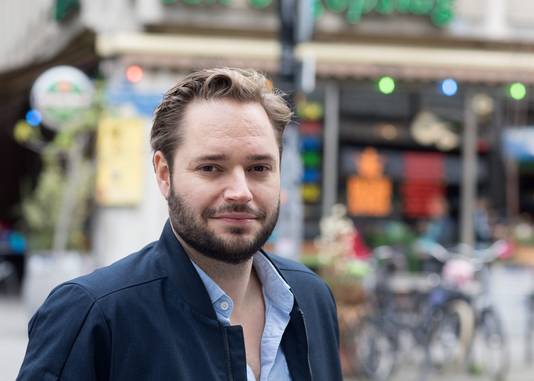 PvdA-raadslid Dennis Tak in Rotterdam.
