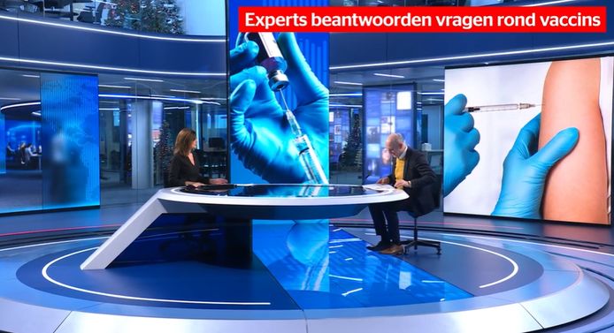 Zondag maakte VTM NIEUWS een speciale nieuwsuitzending geheel gewijd aan het vaccin. Nieuwsanker Birgit Van Mol ontving er de absolute hoofdrolspelers van de vaccinatiestrategie en beantwoordt met hen al uw vragen.