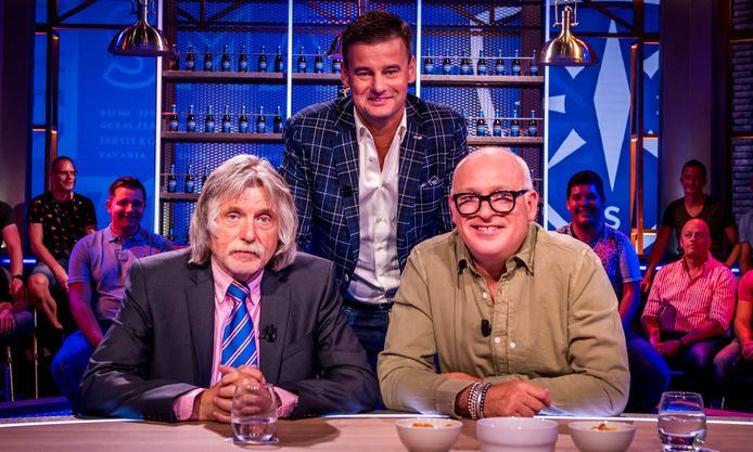 Wilfred Genee, Johan Derksen en René van der Gijp bij Veronica Inside.