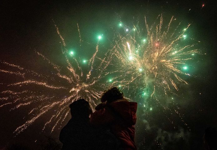Illustratiefoto: vuurwerk in Maasdam, Nederland.
