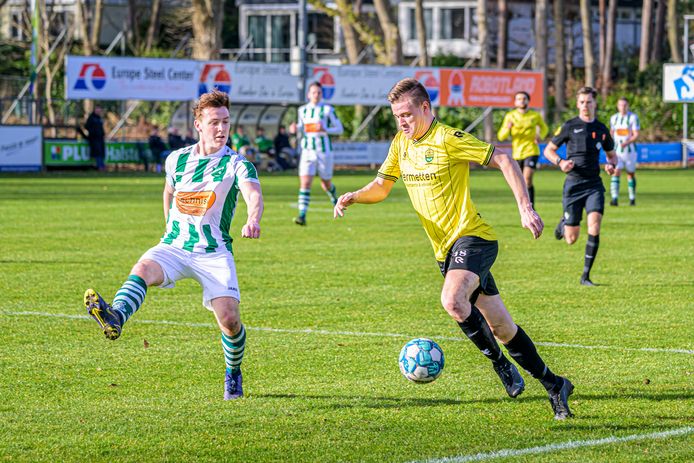 Halsteren-speler Rogier Benschop maakte indruk.