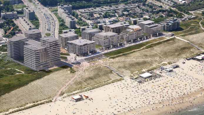Artist Impression van het vernieuwde Kijkduin.