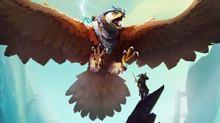 The Falconeer is het indrukwekkende soloproject van gamesveteraan Tomas Sala. Beeld Tomas Sala