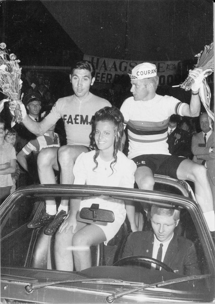 Eddy Merckx en Harm Ottenbros.