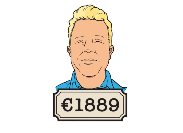 Arthur (36) werkt fulltime als buschauffeur en verdient bruto 2585 euro, netto is dat 1889 euro.