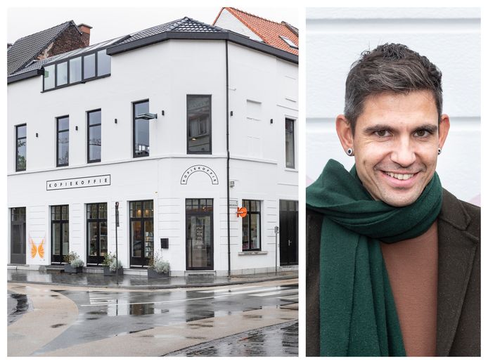 Hannes Coudenys toont zijn duplexappartement op de Kortrijkse Veemarkt: “de verbouwing kostte het dubbele van de 150.000 euro die we in gedachten hadden.”