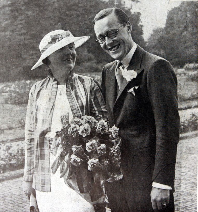  Juliana en Bernhard tijdens verlovingsfeestelijkheden, 8 september 1936. Beeld ANP /  Benelux Press