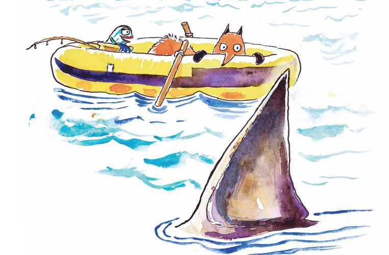 illustratie  uit Vos en Vis.
 Beeld Daan Remmerts de Vries