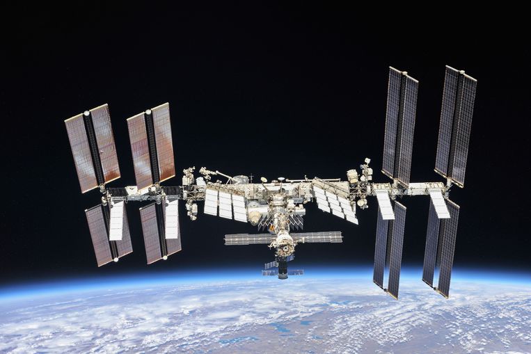 Het Internationaal Ruimtestation ISS. Beeld EPA