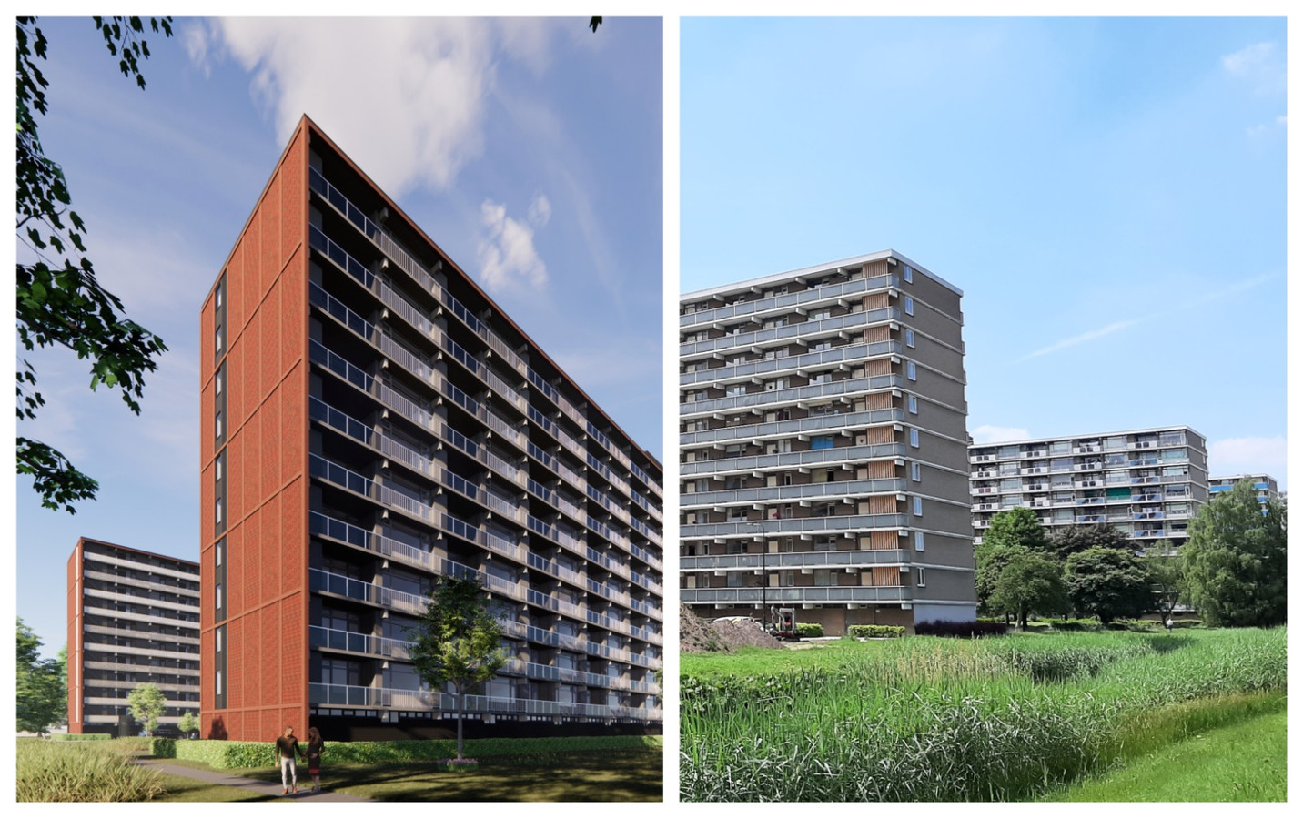 ‘Extreme home makeover’ voor misschien wel oudste flats van Wesselerbrink Foto AD.nl