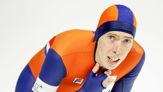 Jorrit Bergsma na zijn 10 kilometer.