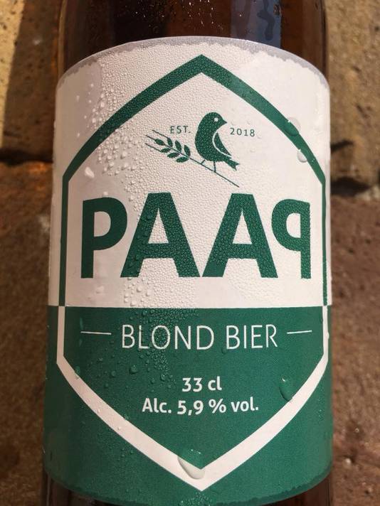 Blond bier van PAAP Bier Broeders.