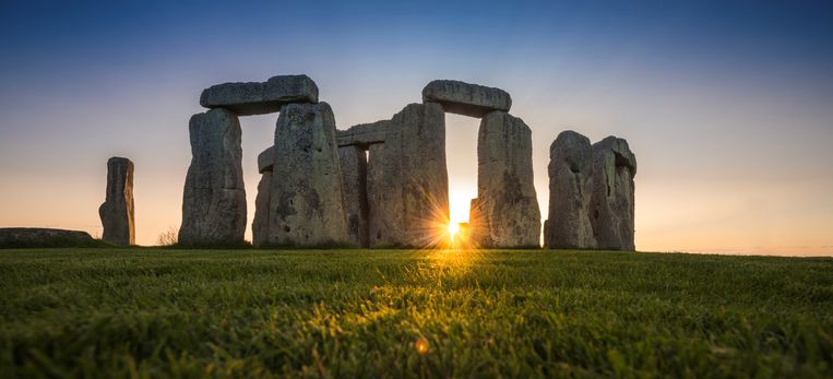 De iconische steencirkel van Stonehenge, vlakbij Amesbury in het Verenigd Koninkrijk. Beeld via REUTERS