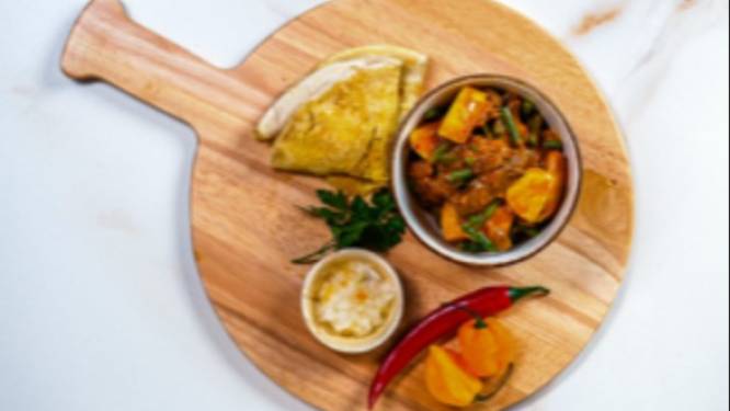 Mr No Meat maakt derde vegan recept voor de strijd om het lekkerste gerecht: vegan roti