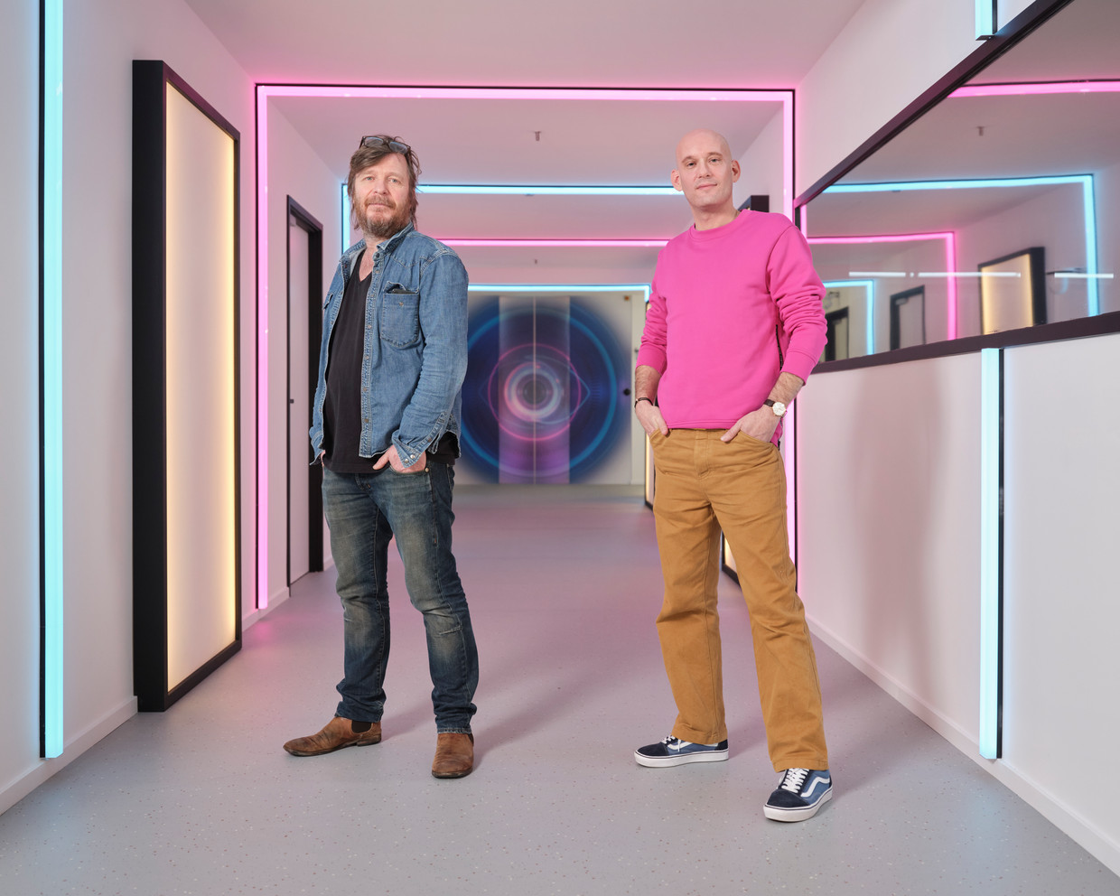 Hoofdredacteur Jourik Vandervorst en producent Jeroen Compeer Beeld Erik Smits