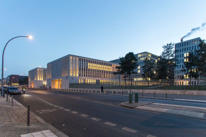 Het hoofdkantoor van de Bundesnachrichtendienst (BND) in Berlijn.