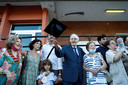 Giuseppe Paterno avec sa famille après la cérémonie.
