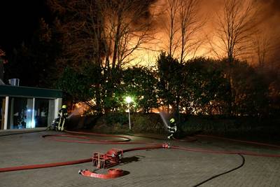 'Grote brand' in vier stacaravans op camping Heijen