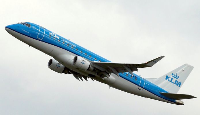 Een KLM-cityhopper. Archieffoto.