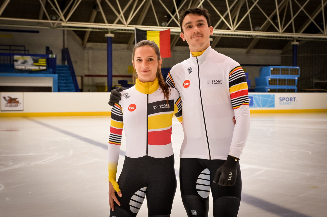Belgische shorttrackers Stijn en Hanne Desmet trekken naar Noord