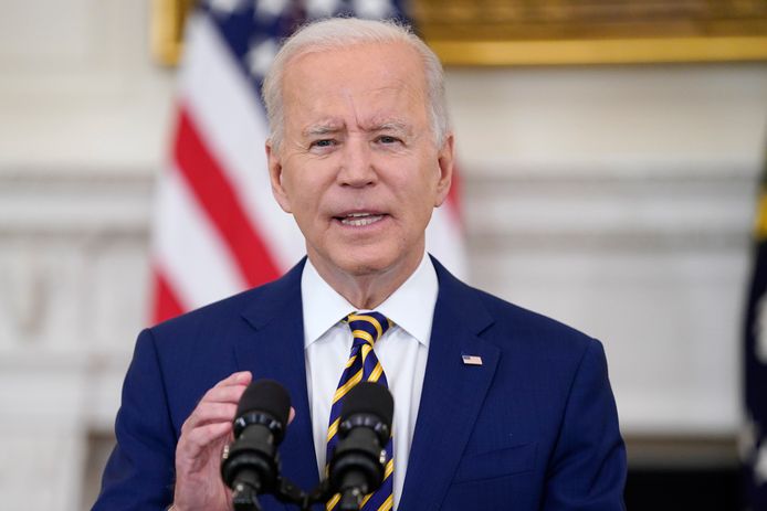 President Joe Biden eerder deze week in het Witte Huis.