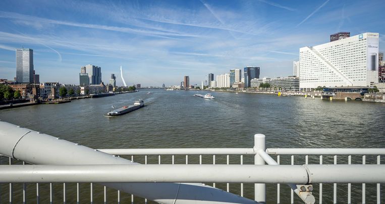 Rotterdam vanaf de Willemsbrug. Beeld ANP