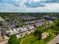Luchtfoto van de Groene Tempelier in de wijk Slotjes-Midden in Oosterhout.