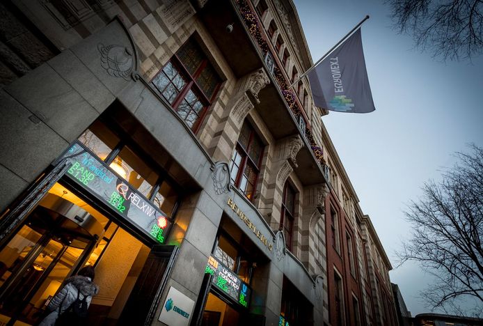 De openingsstand van de AEX-index op de eerste beursdag van 2017