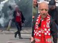 Verschrikkelijke beelden: supporter van PSV verwart fakkel met een vuurwerkpijl en verliest deel van zijn hand