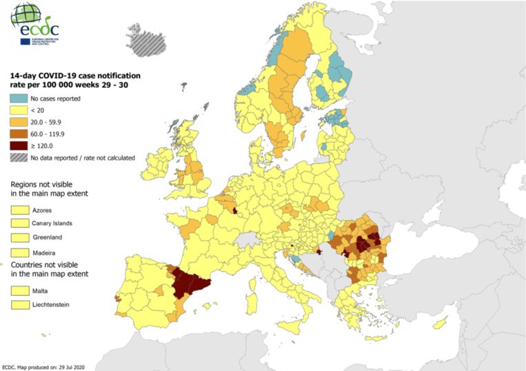 Na Vlaanderen kleuren nu heel België, Zeeland en Zuid ...