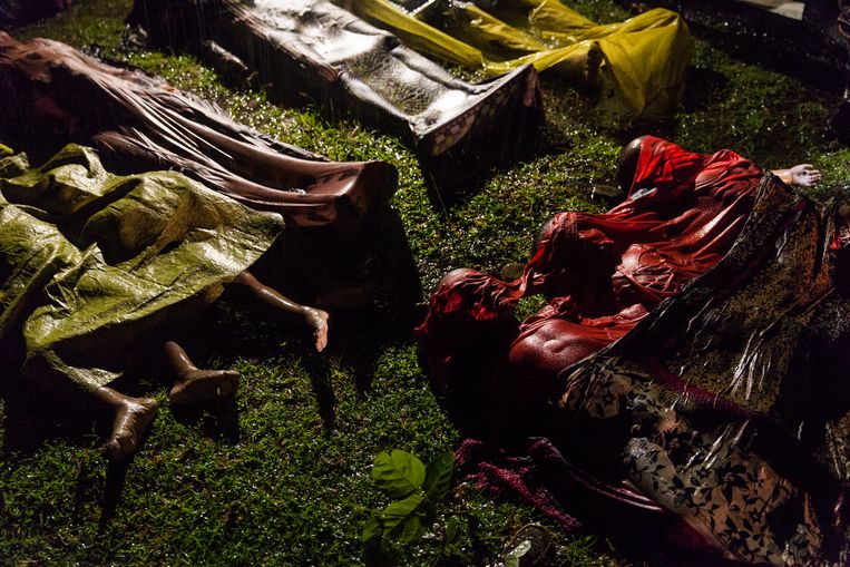 Verdronken Rohingya-vluchtelingen in Bangladesh. Beeld Patrick Brown