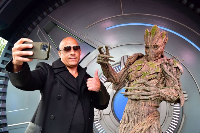 Vin Diesel took a selfie with his character Groot.
