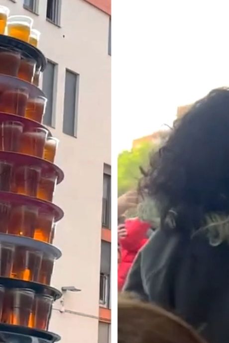 Quand un serveur renverse huit plateaux de bière