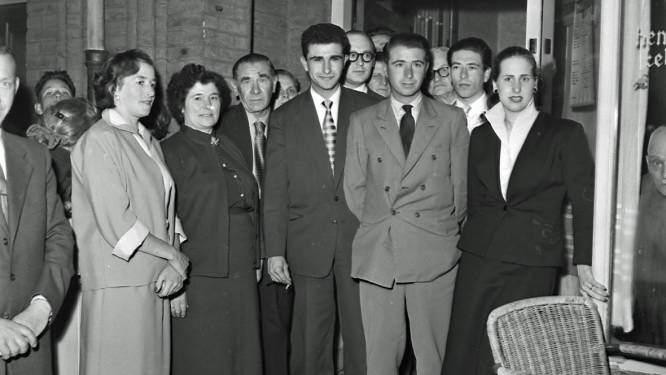 Wie was bij de glorieuze overwinning van biljarter Henk Scholte in 1955?