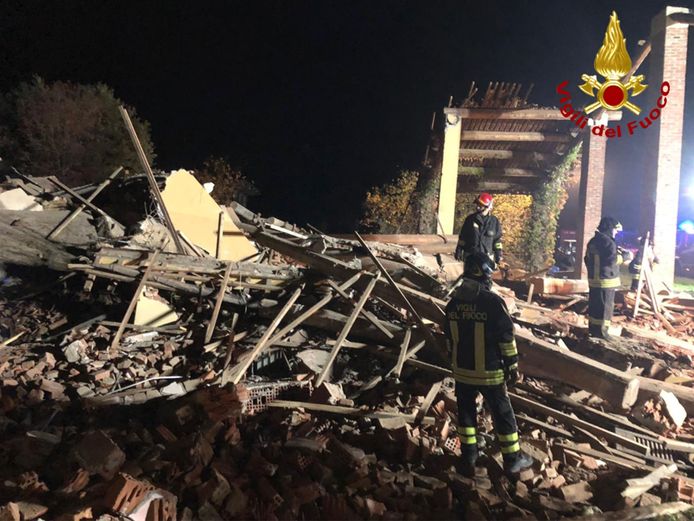 Drie brandweermannen om het leven gekomen bij een ontploffing in Quargnento in Piemonte.