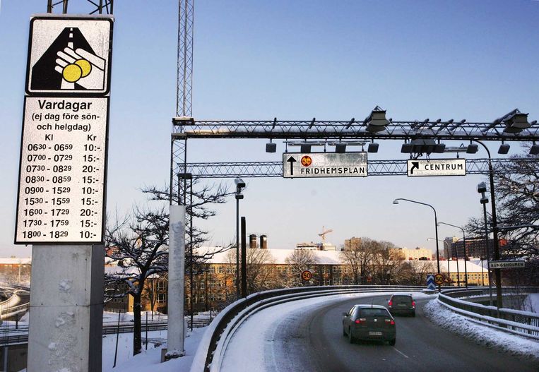 2006: Stockholm voert tolheffing in. Beeld © AFP