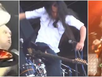 VIDEO: Mislukte gitaarkunstjes, kopstoot aan fan en grote bal op het hoofd: nog 10 grappige en pijnlijke fails van metalbands