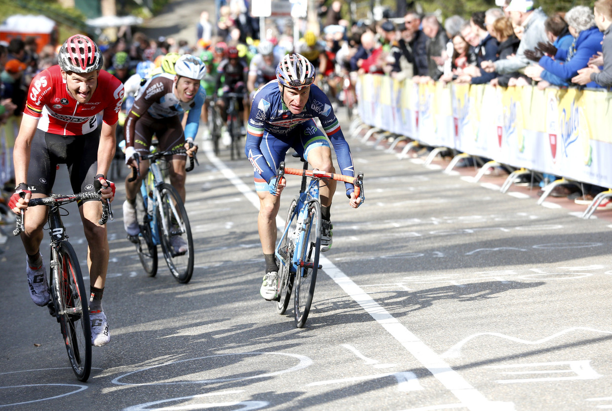 Gasparotto op weg naar de winst. Beeld anp
