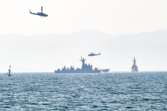 NAVO-oefeningen voor de kust van Turkije eerder deze maand.