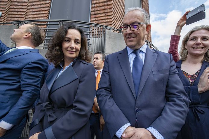 Burgemeesters Ahmed Aboutaleb (Rotterdam) en Femke Halsema (Amsterdam).