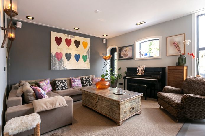 De woonkamer van het huis aan de Mooieweg