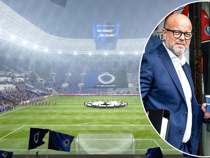 Club-voorzitter Bart Verhaeghe probeert al jaren om blauw-zwart aan een nieuw stadion te geven.