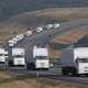 Russisch hulpkonvooi stokt, maar pantserwagens rijden Oekraïne in