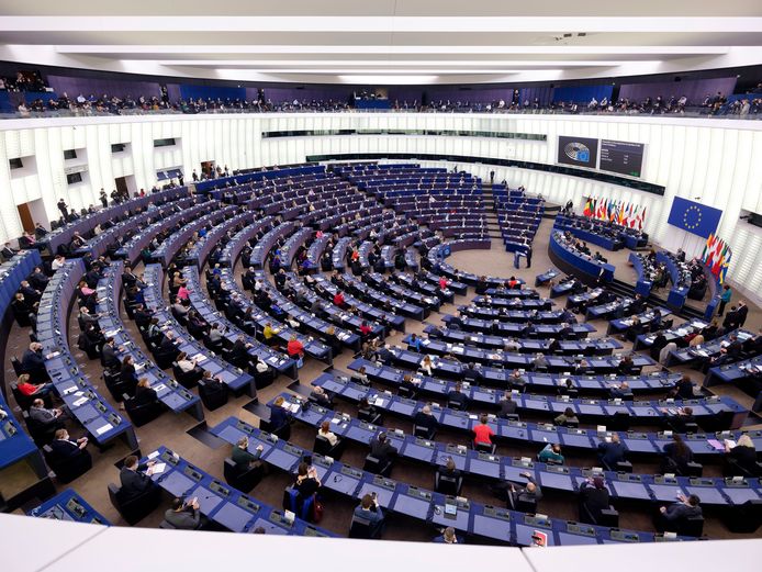 Het Europees Parlement in het Franse Straatsburg.